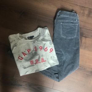 GAP Sweatshirt & Old Navy Pants